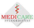 Das Logo des Medicare Pflegedienstes.
